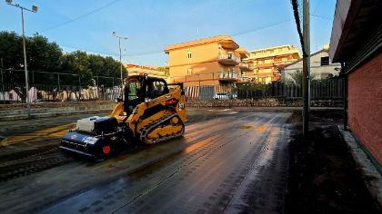 Iniziati i lavori al campetto polivalente di San Giulio
