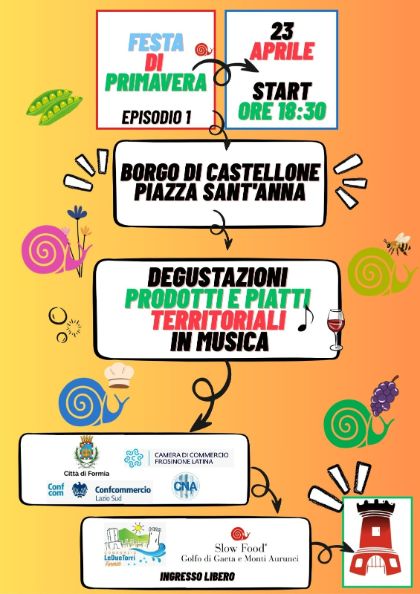 Formia celebra la Primavera tra gusto, territorio e sostenibilità: doppio appuntamento il 23 e 28 aprile