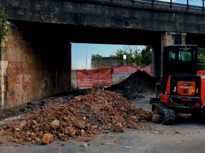 Ripresi nella giornata di oggi i lavori per la realizzazione del nuovo collettore fognario in località Rio Fresco
