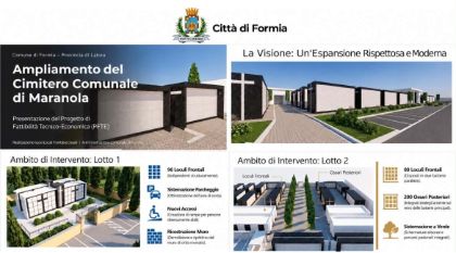 Ampliamento del cimitero comunale di Maranola: approvato in giunta il progetto
