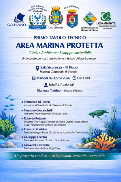 Formia avvia il percorso per l'Area Marina Protetta: al via il primo tavolo tecnico