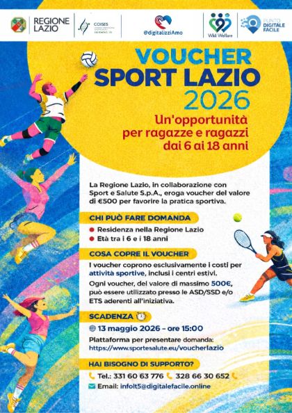 Voucher per lo Sport - Regione Lazio