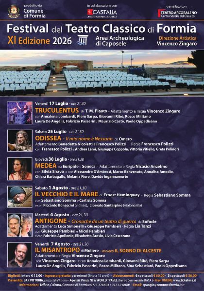 XI edizione del Festival del Teatro Classico di Formia 