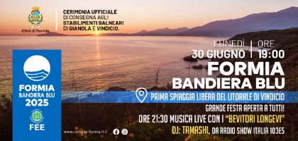 Formia festeggia la prima Bandiera Blu della sua storia