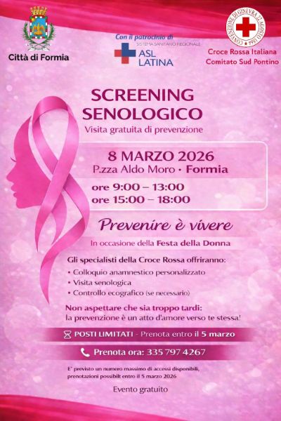 Screening senologico - 8 Marzo 2026