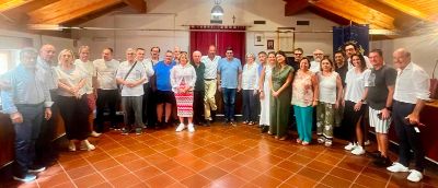 Il Sindaco Gianluca Taddeo con i delegati
