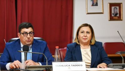 Il Sindaco Gianluca Taddeo e l'Assessore alla Cultura Luigia Bonelli