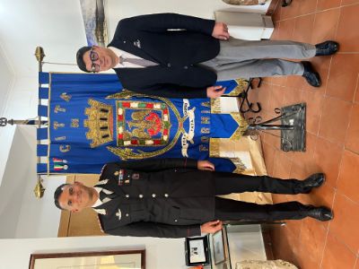 Il Sindaco Gianluca Taddeo e il Comandante Provinciale dell'Arma dei Carabinieri, Luca Palmieri 