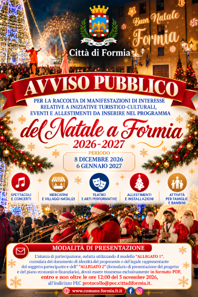 Natale a Formia 2026-2027