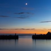 35 Porticciolo Romano e la luna riflessa