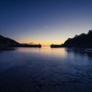 37 Il Porticciolo romano e la luna