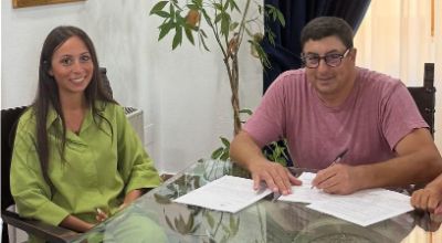Il Sindaco Gianluca Taddeo e l'Assessore alle Politiche Sociali Alessia Buco