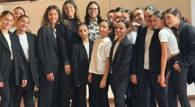 Le allieve della Scuola di Danza Be Art di Barbara Alicandro insieme all'Assessore alle Politiche Giovanili e Sociali, Alessia Buco