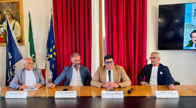 L'intervento del Sindaco Gianluca Taddeo durante la presentazione del libro del magistrato Catello Maresca
