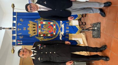 Il Sindaco Gianluca Taddeo e il Comandante Provinciale dell'Arma dei Carabinieri, Luca Palmieri 
