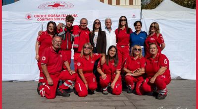 L'assessore Alessia Buco con la Croce Rossa Italiana Comitato Sud Pontino