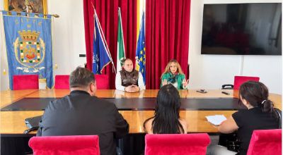 Un momento dell'incontro con gli studenti