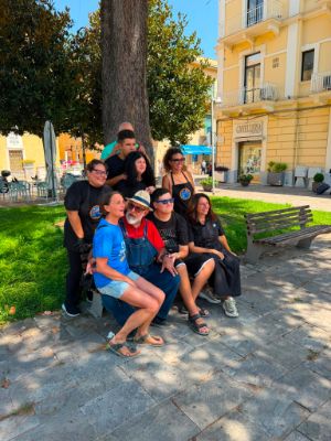 Giorgione con i ragazzi di LiberAutismo
