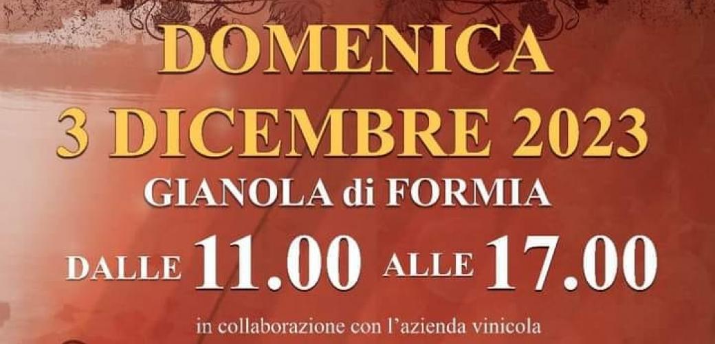 Le Vie di Bacco: domenica 3 dicembre l'appuntamento nel quartiere di Gianola/Santo Janni